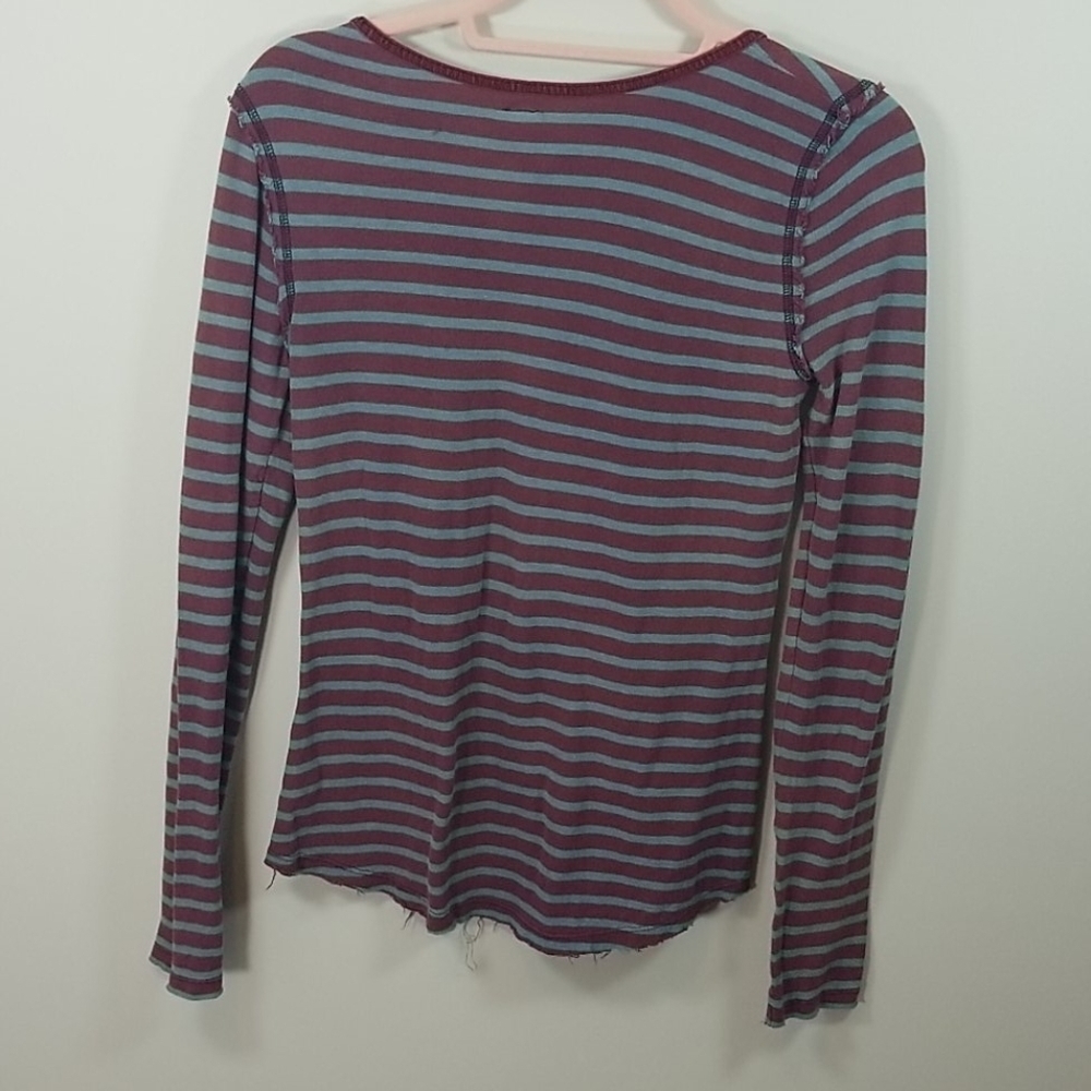 We The Free People Call Back Striped Henley S - Picture 8 of 9